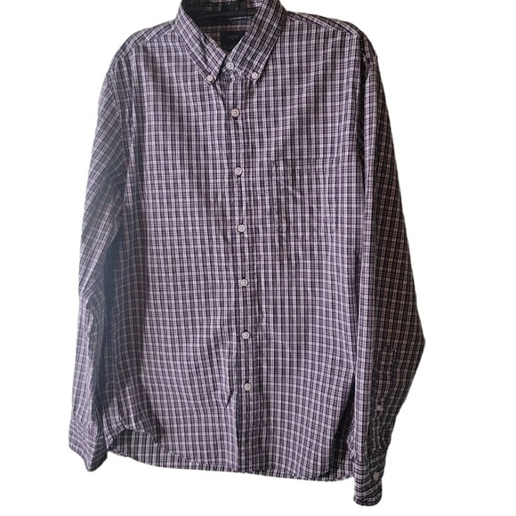 J.Crew Slim Plaid Button Down Long Sleeve  Cotton Shirt Sz Medium Blue Red White - Picture 4 of 4